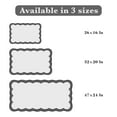 thumbnail image 7 of Microfiber Bathroom Rugs, White Bath Rug with Blue Scalloped Piping Cute Aesthetic Preppy Bath Mat for Bathroom, Tub, Floor Carpet, Sink, Shower, Anti Slip, Absorbent,, 7 of 7