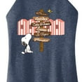 thumbnail image 3 of Peanuts - Summer Edition - Snoopy Looking for a Destination on Sign - Juniors High Neck Tank Top, 3 of 5