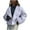 White, variant on HAiming Womens Cropped Coat Winter Lapel Collar Long Sleeve Open Front Cardigan Jacket Trendy Casual Warm Outerwear