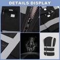 thumbnail image 3 of Chaleco de seguridad XPCARE reflectante, paquete de 2 con bolsillos, negro, 3 of 7