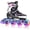Purple & Pink, variant on PrimeCook Shop Vinal Girls Adjustable Flashing Inline Skates, All Wheels Light Up, Fun Illuminating Skates for Kids Men Adult Women and Boys