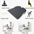 thumbnail image 2 of Car Truck Wedge Cushion for Pressure Relief Pain Relief Butt Cushion Orthopedic Ergonomic Support Memory Foam, 2 of 8