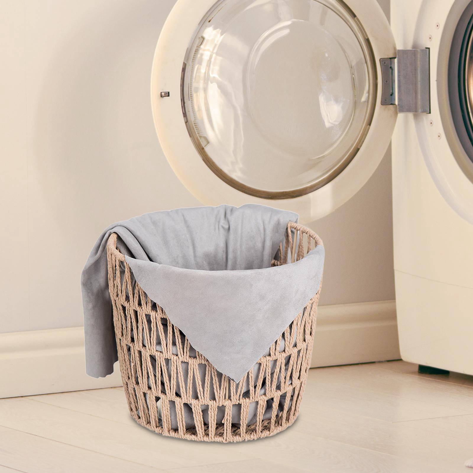 Baoblaze Laundry Basket Freestanding Organizer Snacks Storage Laundry Bin Toy Box Storage B