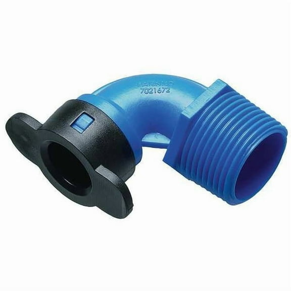 Hydrorain Elbow,1/2 in. Tube x 3/4 in. MIPT,80 psi 37971