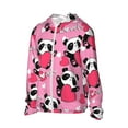 thumbnail image 2 of Sigee Panda Heart Valentine Pink Print UPF50+ Men's Sun Protection Hoodie Shirt SPF UV Shirt Long Sleeve Fishing Outdoor Lightweight, S-3XL, 2 of 9