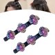 thumbnail image 1 of Pinzas para el cabello trenzadas con piedras de cristal brillantes, pasador triple para el cabello, pinzas para el cabello para cambiar rápidamente el estilo, pinzas para el cabello trenzadas para muj, 1 of 8