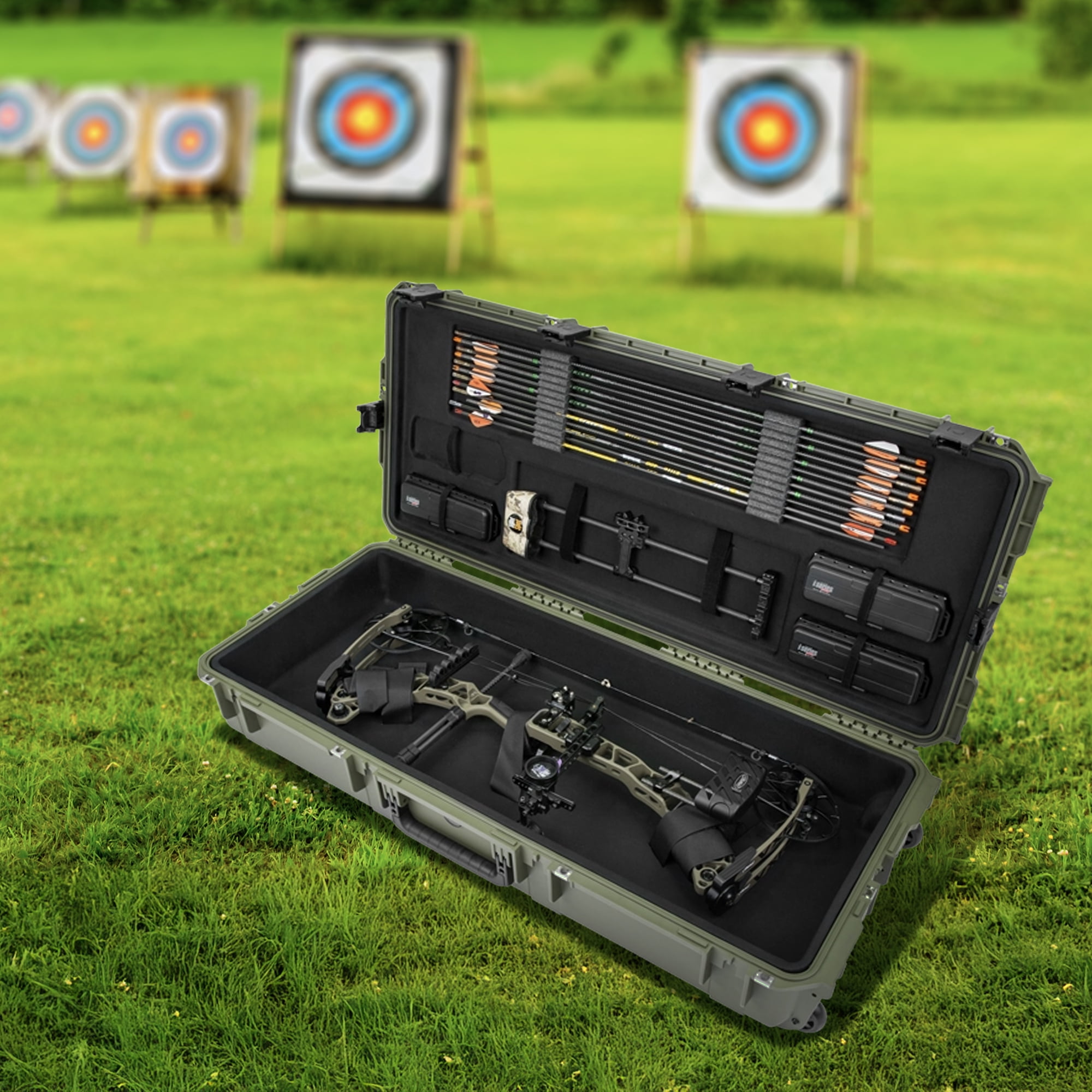 UNICITY BIOREISHI FX 2箱セット SKB Hard Large Plush Storage Case Archery Bow Arrow Parallel Limb