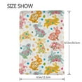 thumbnail image 3 of Pofeuu Boho Bunny Print Travel Document Organizer Passport Holder Men Women for Family (6.5 in x 4.5 in),Wallet Holder Credit Card Clutch Bag Case, 3 of 5