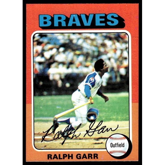 Collectible 1975 Topps Baseball Card Atlanta Braves Ralph Garr #550 NR-MT