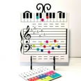 thumbnail image 3 of Magnetic Dry Erases Board for Music Teaching Practice, Music Staff Whiteboard, 3 of 8