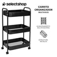 thumbnail image 2 of Carrito Organizador De Metal Transportador Metálico Ruedas, 2 of 8