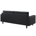 thumbnail image 5 of Modern Contemporary Living Room Sofa and Armchair Set of Two Black, 5 of 6