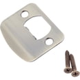 thumbnail image 3 of Stone Harbor Hardware Full Lip Square Corner Strike Plate, 2-1/4 Inches, 1-5/8" Center-to-Center, Polished Chrome, 3 of 5