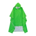 thumbnail image 3 of Milaget Poncho de Pluie à Capuche Imperméable Léger pour Voyage Randonnée Activités Extérieures Vert Vif, 3 of 9