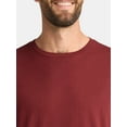 thumbnail image 3 of George Men's & Big Men's Cotton Crewneck T-Shirt with Long Sleeves, Size XS-3XL, 3 of 5