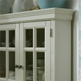 thumbnail image 6 of Bowery Hill Traditional Wood Seaside Corner China Cabinet in White, 6 of 10