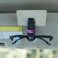 thumbnail image 6 of Universal Car Sunglasses Holder Rotatable 180 Clip On Sun Visor Accessory With Card Storage Organizer, 6 of 6