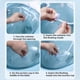 thumbnail image 5 of Cateissary Accesorios de descarga Partes del cuerpo fáciles de limpiar con conexión estrecha Limpieza de lavabos para mujeres embarazadas Juegos de accesorios de baño Blanco poroso, 5 of 6
