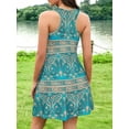 thumbnail image 2 of Sociala Women Built in Bra Summer Dresses with Pockets Beach Sundress Casual Loose Sleeveless Racerback Tank Dress, 2 of 8