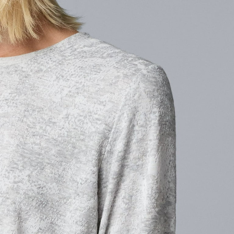 Women's Simply Vera Vera Wang Long Sleeve Crew Neck Tee Women's Simply Vera Vera Wang Long Sleeve Crew Neck Tee