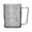 Gray, variant on Glass Beverage Glasses for Water Juice Beer Coffee - Vintage Bar Tumblers with Handle - Multipurpose Drinking Cups for Home Kitchen Office - 400ml