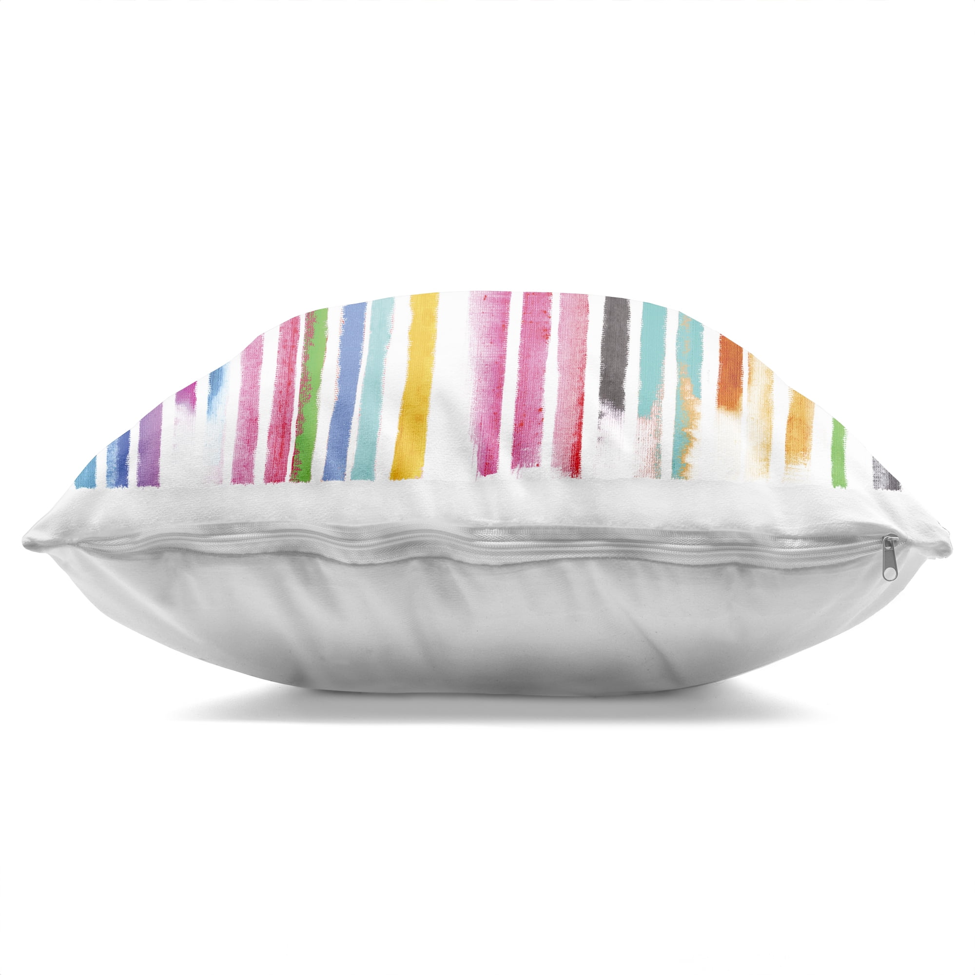 Stupell Industries Colorful Vertical Stripes Decorative Printed Throw Pillow, design by Amber Sterling, 18 x 7 x 18