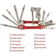 thumbnail image 2 of Outil de Réparation de Vélo Multifonction 11 en 1, Kit d'Outils Multi-Mini Vélo, Outil d'Entretien de Vélo Pliable Portable (Rouge), 2 of 5