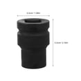 thumbnail image 2 of HINTRMENT 1Pcs Impact Socket Adapter Set Heavy Duty Socket Tool for Professional Use 6-Point Design Black Plastic, 2 of 8