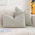 thumbnail image 4 of Lomyolo Decorative Throw Pillow Covers 16x16 Inch Soft Boho Striped Pillow Covers Modern Farmhouse Home Decor for Sofa Living Room Couch 2 Pack, 4 of 7