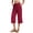 Bm 08 Wine Red, variant on Airmenty Women Pants Wide Leg Pants Loose Casual Trousers Business Work Casual Pants with Pockets