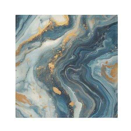 

Napkin Satin Napkin 20*20Inchx6 Kitchen Towel Dinner Plate Towel Decorative Towel Napkin Tea Towel Suitable For Kitchen Table Blue Marble Pattern