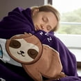 thumbnail image 3 of Grandma Birthday Gifts, Grandma is Charging Sloth Blanket, Gifts for Grandma from Grandkids, Grandma Gifts for Grandparents Day Christmas, Super Soft Throws Blanket for Grandma 60" x 50", 3 of 5