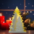 thumbnail image 1 of Adornos navideños, adornos navideños, árbol de Navidad artificial de interior con luz, repisa para chimenea, decoración, árbol de Navidad falso iluminado para decoración del hogar, árboles, lámpara, 1 of 8