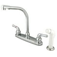 thumbnail image 3 of Kingston Brass GKB751SP  GKB751SP Water Saving Magellan Centerset Kitchen Faucet with Matching Side Sprayer, Chrome, 3 of 7