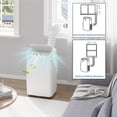 thumbnail image 4 of Portable Air Conditioner, AC Unit 14000 BTU 3-in-1 Cooling Dehumidifier Fan - 24H Timer, Sleep Mode, Auto Swing, Remote for 750 Sq.Ft, 4 of 8