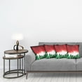 thumbnail image 3 of Ambesonne Christmas Throw Pillow Cover 4 Pack, Xmas Theme, 18", Red Green White, 3 of 5