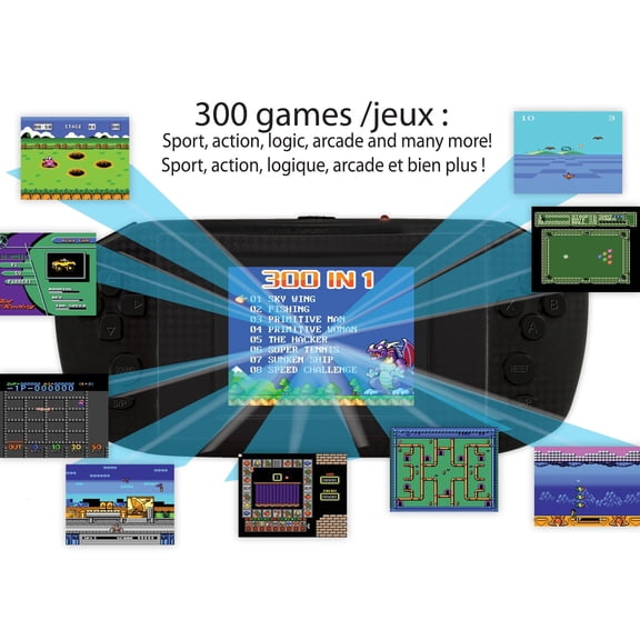 Lexibook 300 Games Portable Game Console Power Cyber Arcade® - JL3000