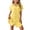 Yellow, variant on Girls Casual Shirt Dress Collared Button Down Mini Tshirt Dresses Short Sleeve Summer Beach Cover Ups Navy, 5 Years