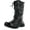 Black, variant on Tundra Girls Sparkles Fashion Quilted Snow Boots