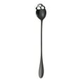thumbnail image 2 of CASAFUN Halloween Stainless Steel Skull Shape Stirring Spoon Bar Milk Tea Juices Ice Cream Coffee Cocktail Hollow Long Handle Ice Spoon, 2 of 7