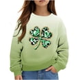 thumbnail image 2 of Oxodoi Girls Boys St. Patrick's Day Sweatshirt Toddler Kids Sleeve T-Shirt Winter Pullover Tops, 2 of 5