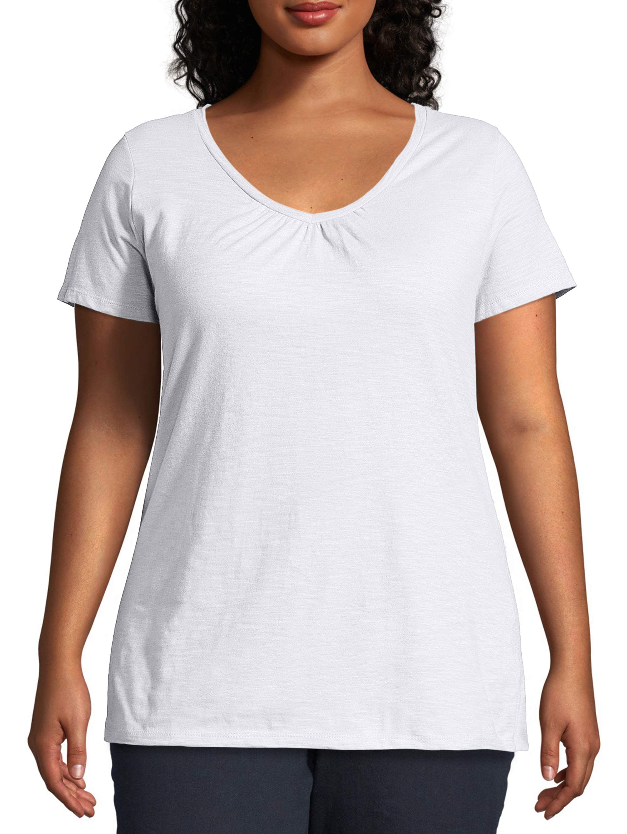 white top womens plus size