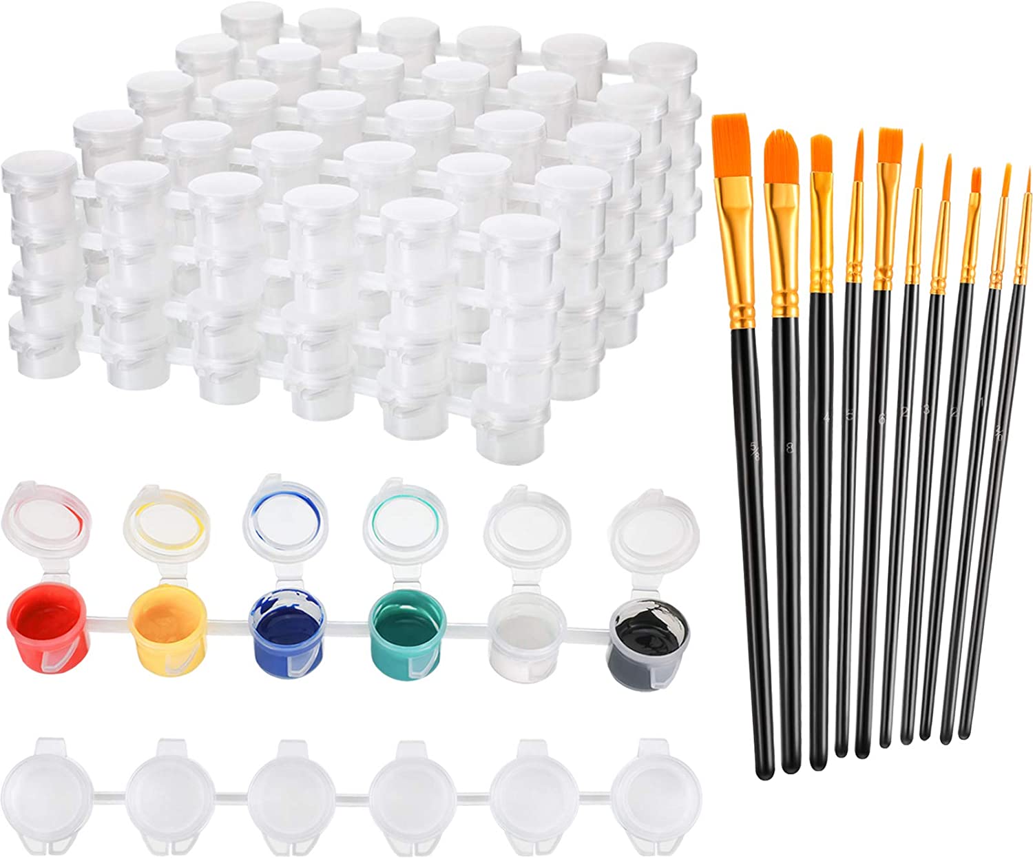 25 Strips 150 Pots Empty Paint Pots 0 1 Oz Clear Paint Pots Strips With   8c367e5f Da2a 4958 B32d 40d335656d62.3548c91be0060a3de23db29bdf67f765 