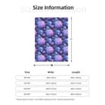 thumbnail image 5 of Sikiie White Skull Flower Cozy Flannel Fleece Throw Blanket: Lightweight & Thick for All Seasons - Perfect for Women, Men, & Kids"60"x50", 5 of 6
