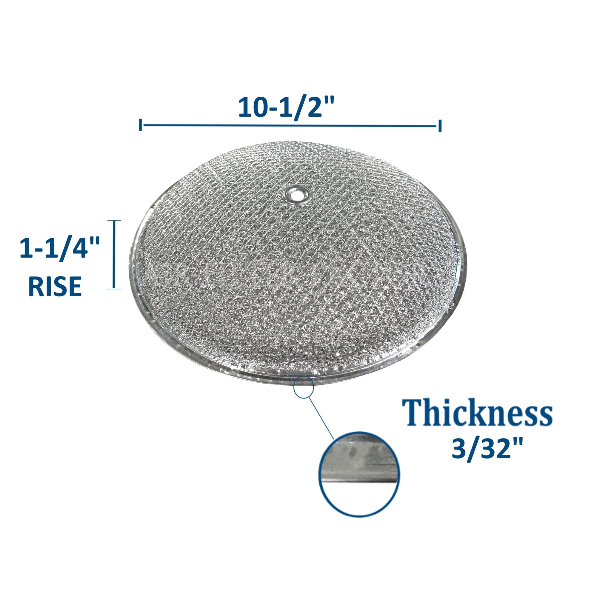 Air Filter Factory Range Hood 10-1/2 x 1-1/4 Aluminum Grease Dome Filter 2-Pk