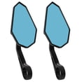 thumbnail image 3 of Espejo retrovisor Bling Bling para manillar de motocicleta plano azul antideslumbrante, 3 of 12