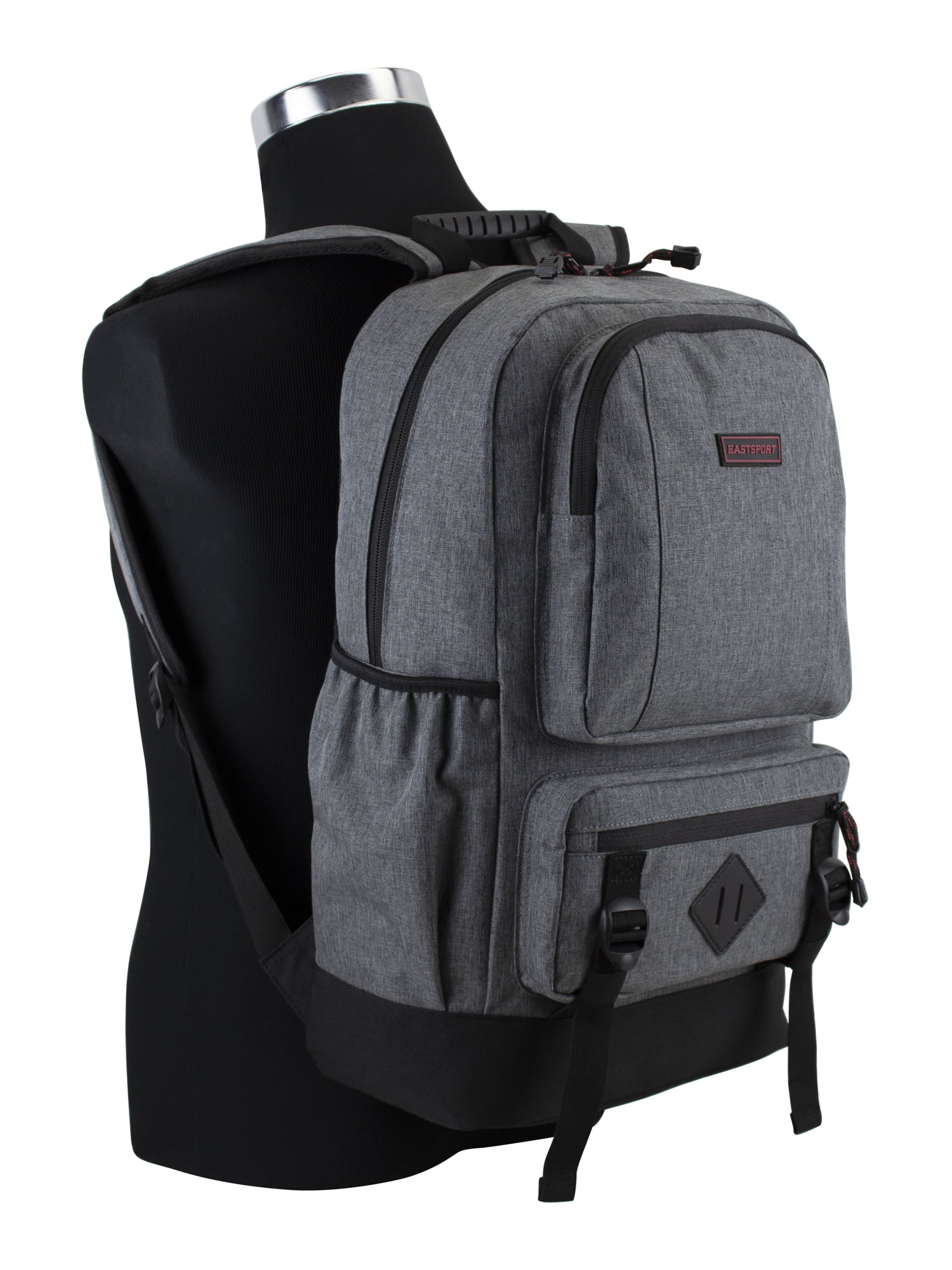 Eastsport Unisex Lexington Laptop Backpack Dark Gray, Heather