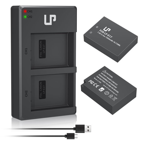Paquete de cargadores de batería LP LP-E17 para Canon EOS R8, R10, R50 y más