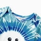 thumbnail image 4 of Sudadera/mono de manga larga con muñeco de nieve teñido anudado azul a juego para toda la familia, 4 of 5