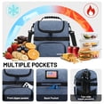 thumbnail image 3 of Bolsa Térmica para Almuerzo MIER de Doble Compartimento Azul Acero Aislada para Adultos, 3 of 7